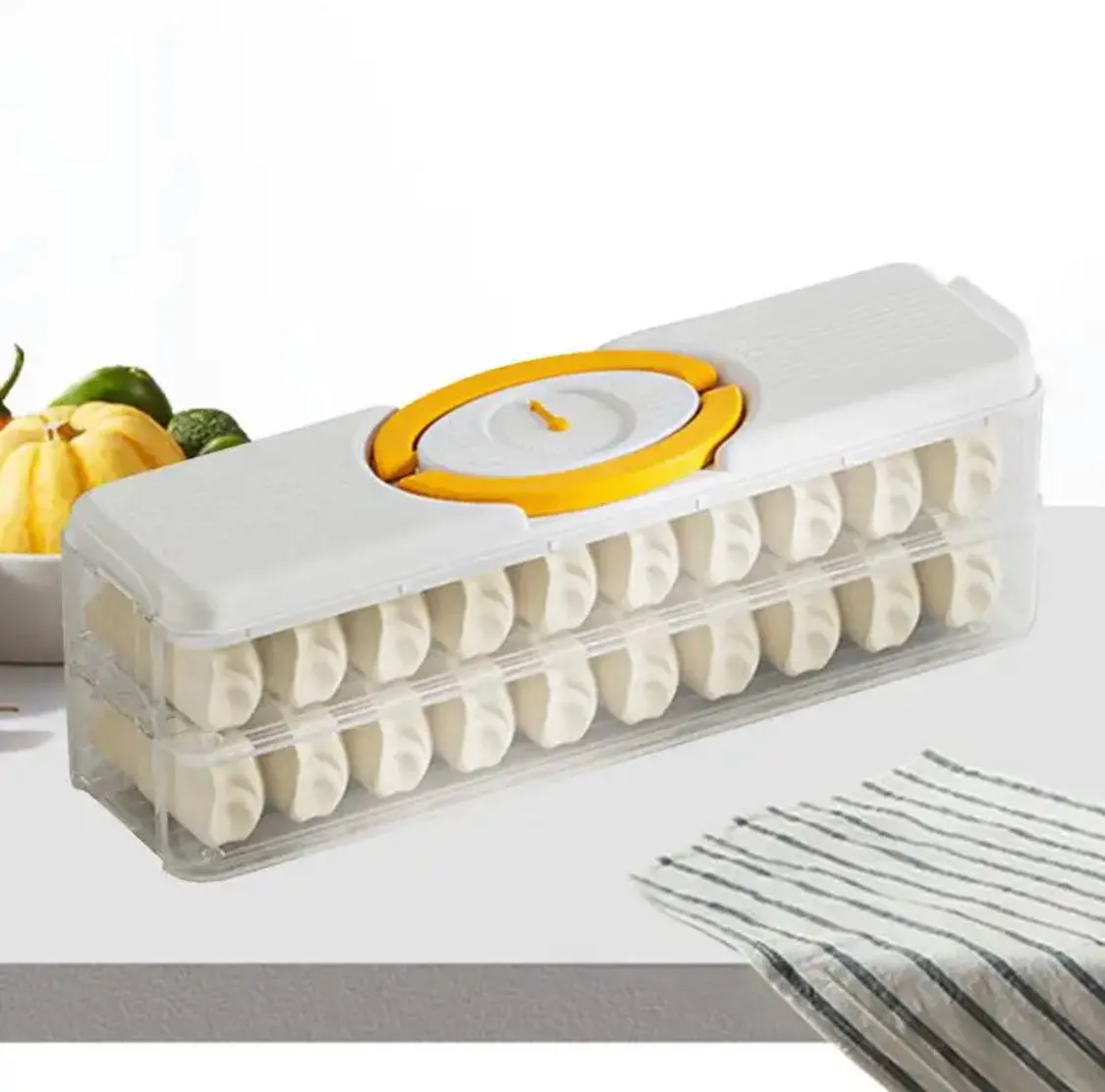Two Layer Dumpling Storage Box
