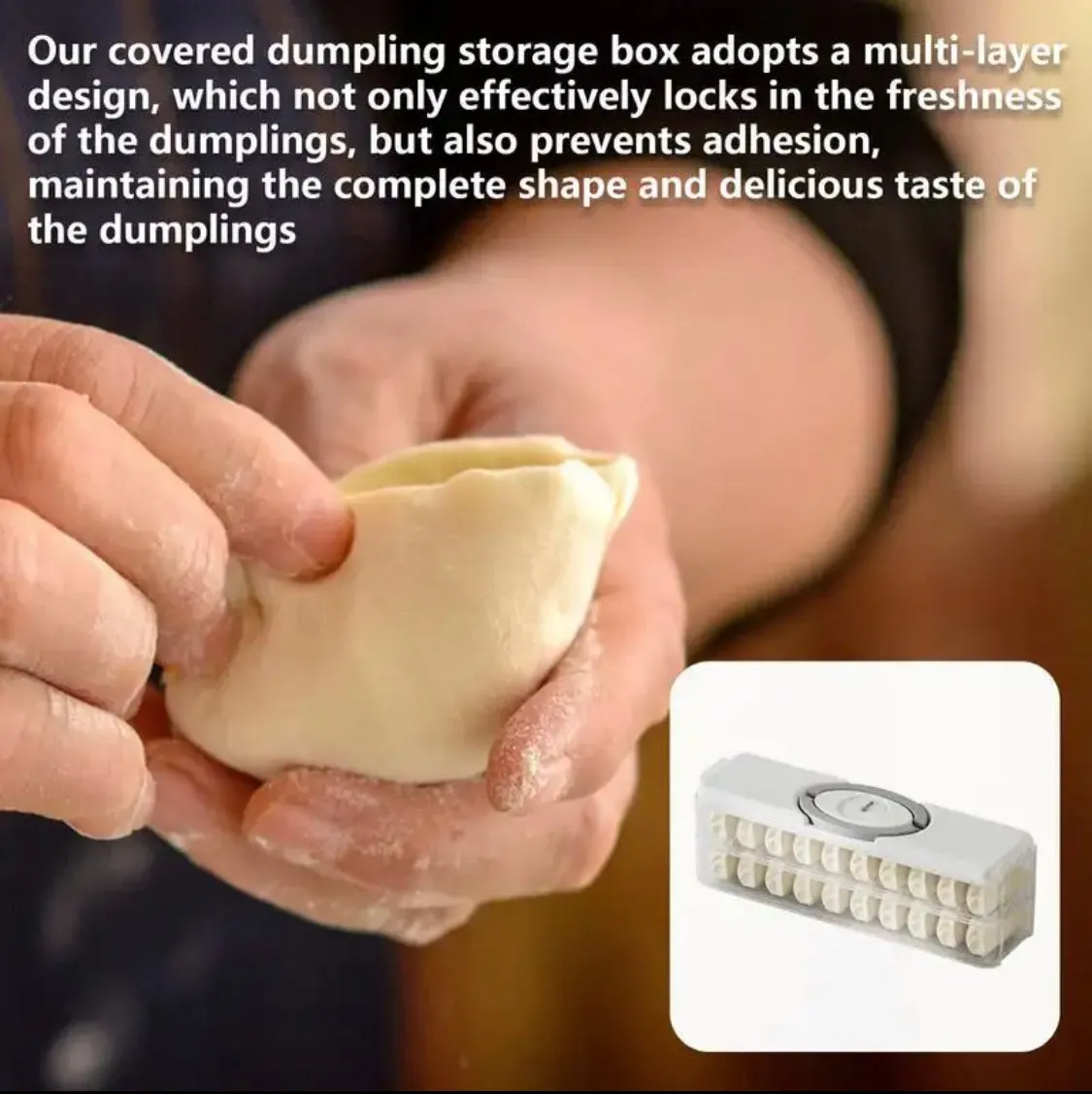 Two Layer Dumpling Storage Box