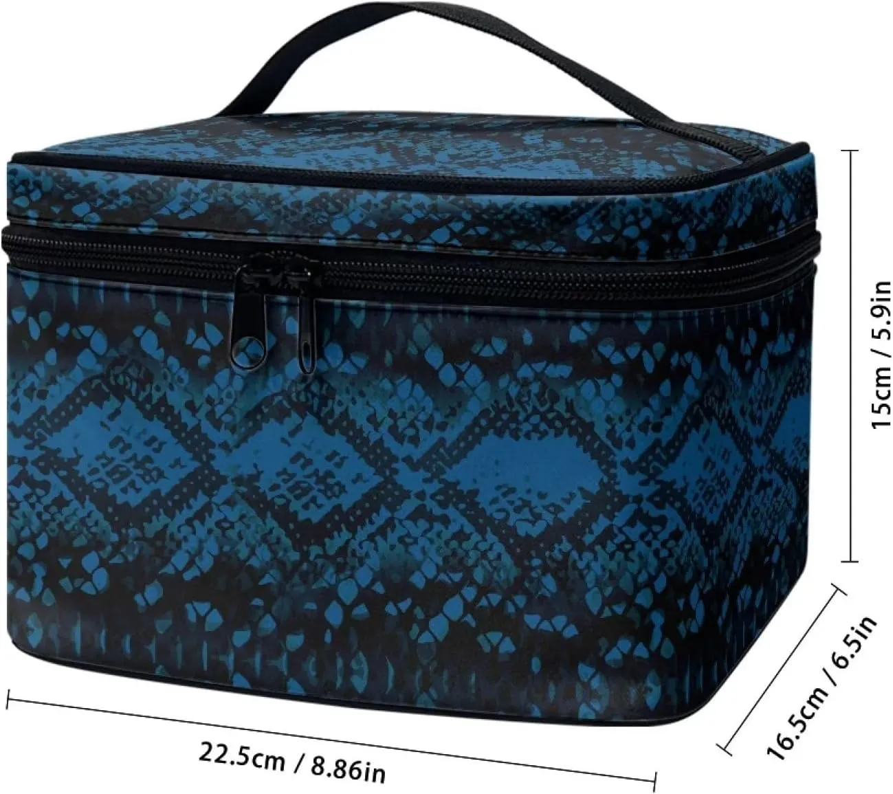 Uasibuni Serpentine Small Cosmetic Bag Travel Aesthetic Makeup Bag Organizer Storage Pouch Handbags Makeup Case
