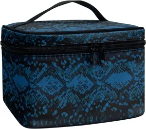 Uasibuni Serpentine Small Cosmetic Bag Travel Aesthetic Makeup Bag Organizer Storage Pouch Handbags Makeup Case