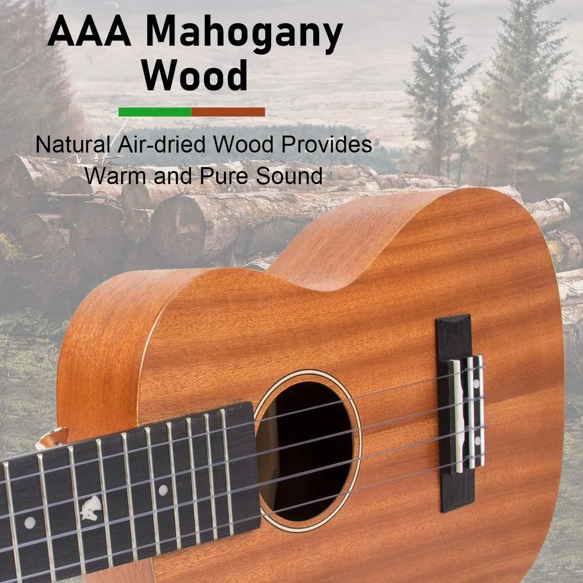 Ukulele, Concert 23 Inch Professional Musical Instrument Ukelele for Adults Horse Uke Beginner Kit W/Gig Bag Strap OEM Strings Hawaiian Guitar Ukalalee Yukalalee Ukalele Yukelele
