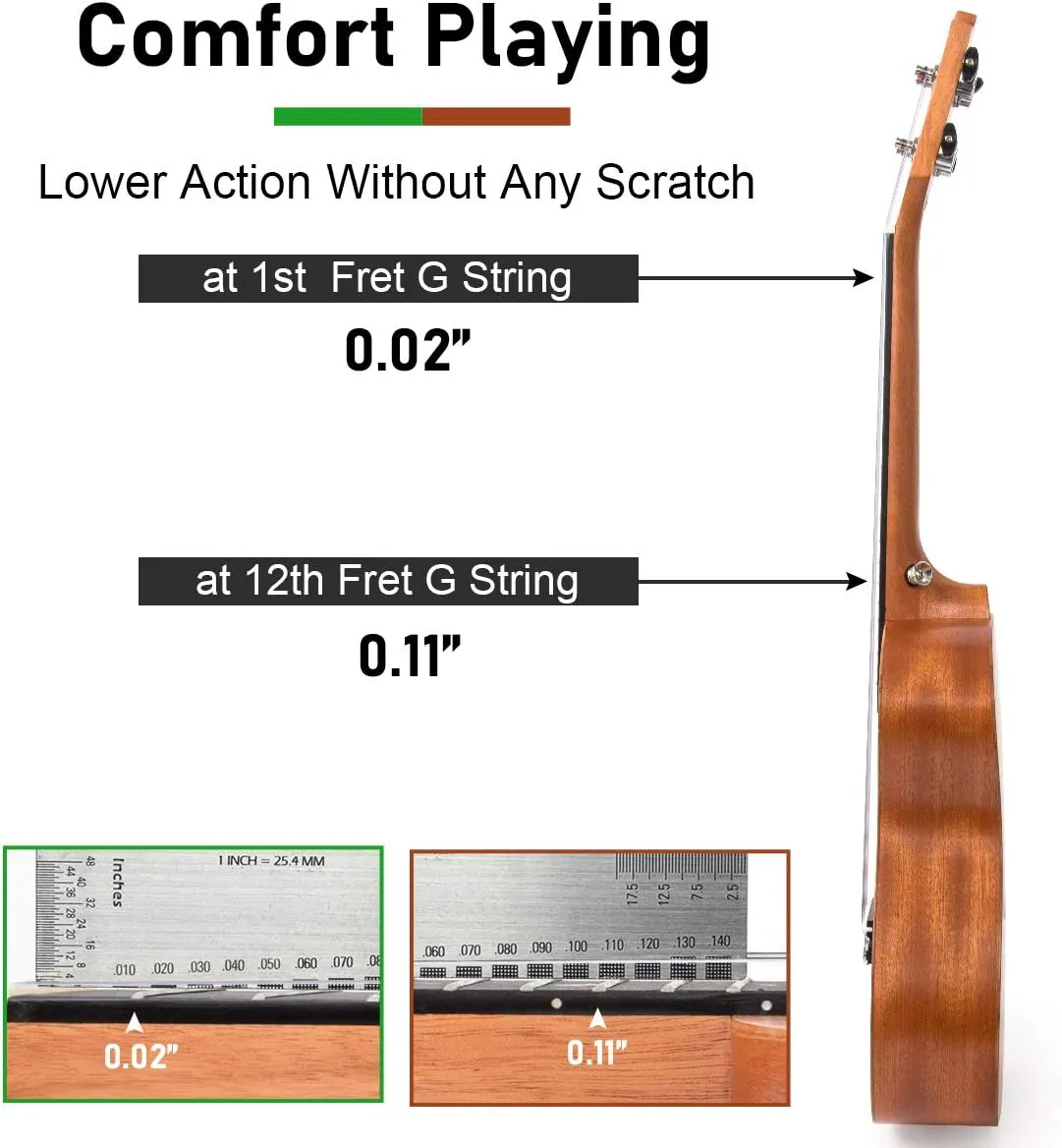 Ukulele, Concert 23 Inch Professional Musical Instrument Ukelele for Adults Horse Uke Beginner Kit W/Gig Bag Strap OEM Strings Hawaiian Guitar Ukalalee Yukalalee Ukalele Yukelele