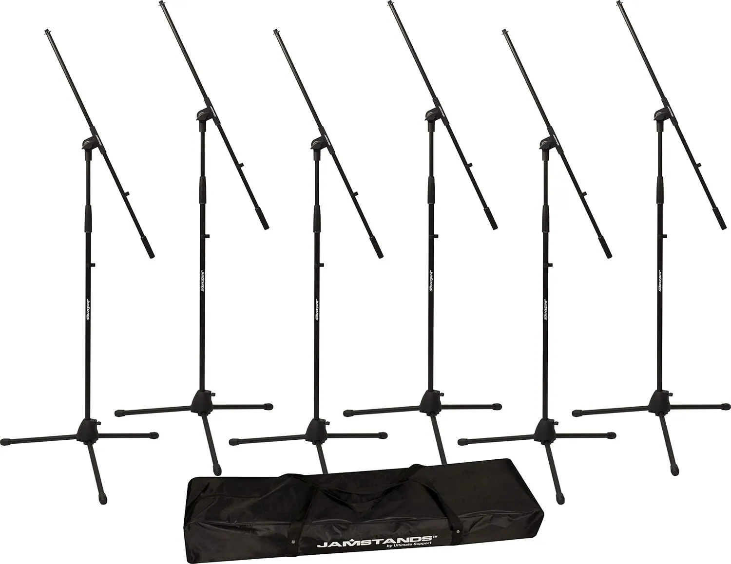 Ultimate Support MCFB6PK JamStands 6-Pack Tripod Mic Stand Bundle for Bands & Studios