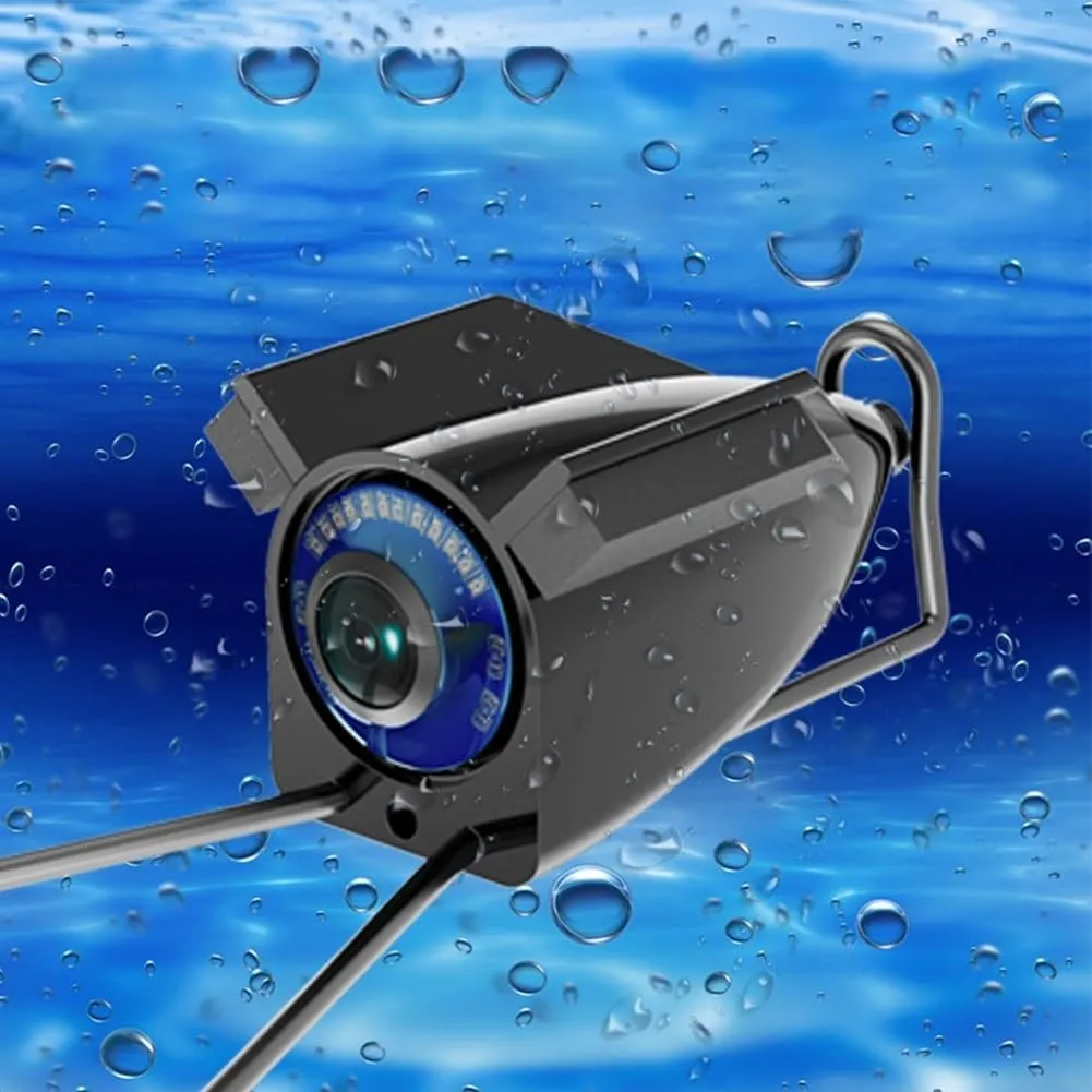 Underwater Fishing Camera, 4.3 Inch Monitor Portable Fish Finder Camera 1080P HD LED Waterproof Camera with 220° Wide View for Ice Lake Sea Boat Fishing