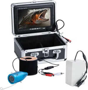 Underwater Fishing Camera, Portable Video Cameras Fish Finder, 7 Inch HD LCD Monitor, 12 pcs Infrared Lights Night Vision, Waterproof Fishing Camera for Ice Lake Boat Sea Kayak Fishing