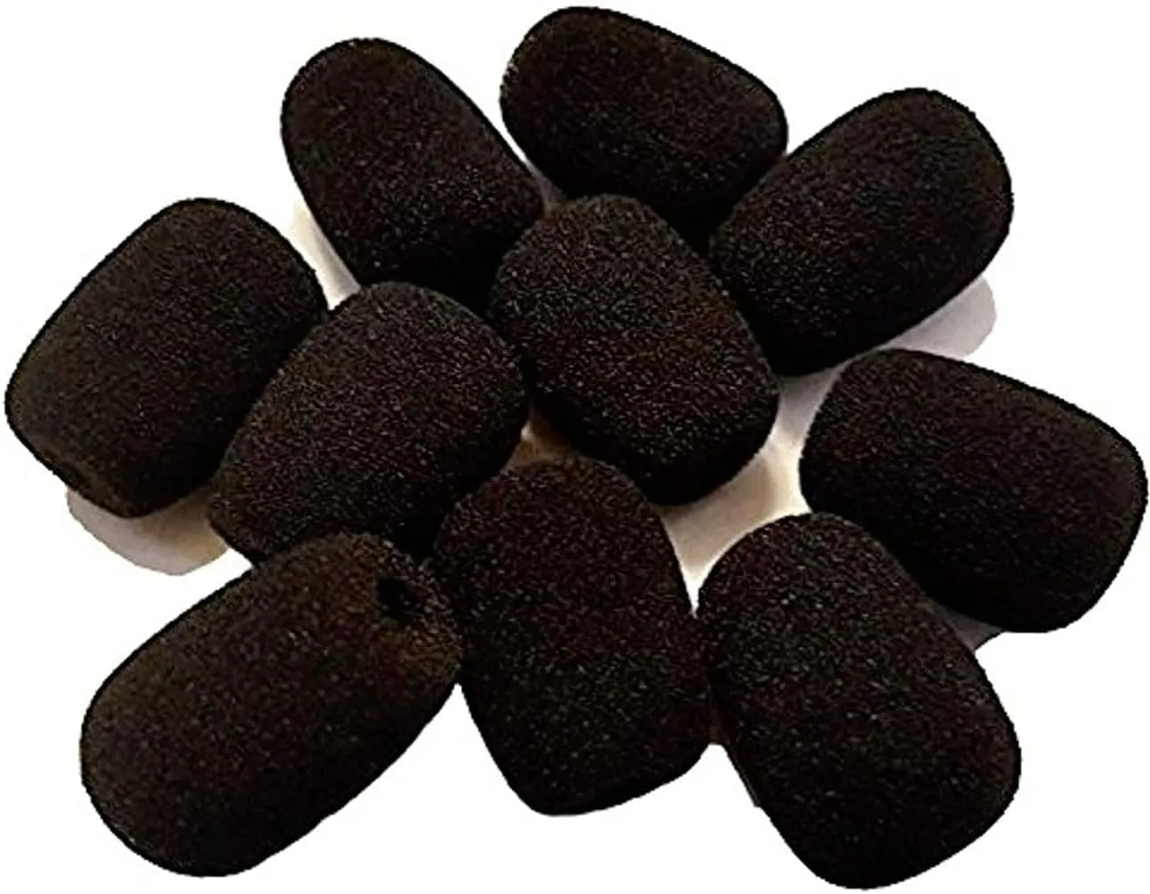 Universal Headsets Foam Microphone Windscreens - 10 pk, Mic Covers for BlueParrot B250, B350, B450, B550, C400 Plantronics, Logitech, Jabra, Lapel, Lavaliers, Telex, Movo, VXI Lux Passport by GTW