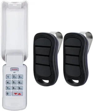Upgraded GK-R Garage Door Opener Keypad with 2 Pack G3T-R Remote, Fit for Genie and Overhead Garage Door Opener Since 1997, Keypad Replace GK-BX OKP-BX GWKPD-BL, Remote Replace G3T-BX G3T-A O3T-A