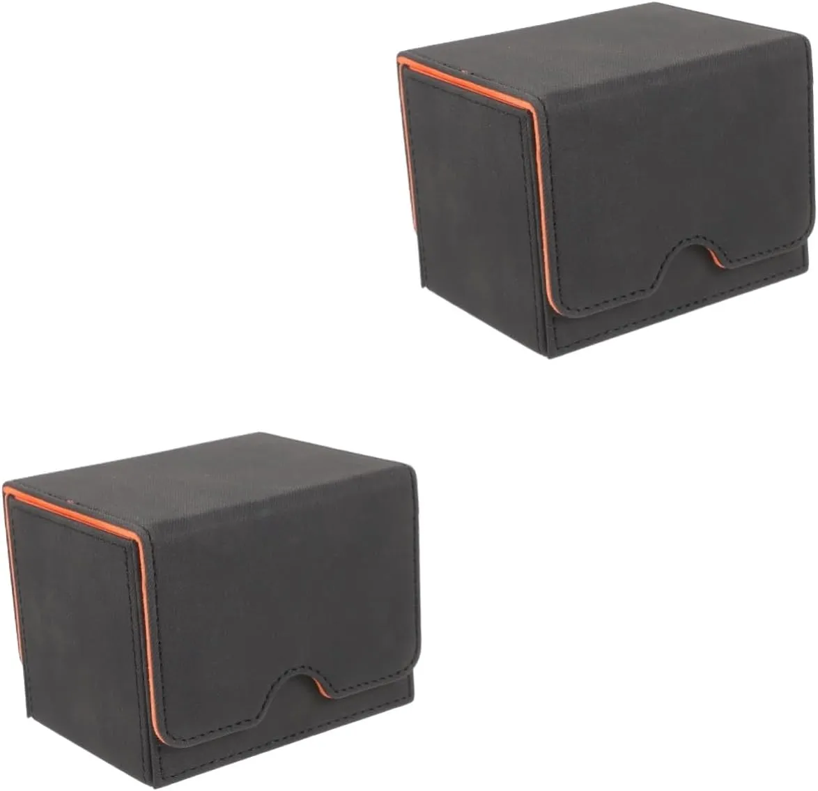 UPKOCH 2pcs Leather Playing Card Box Card Storage Organizer for Home Supplies