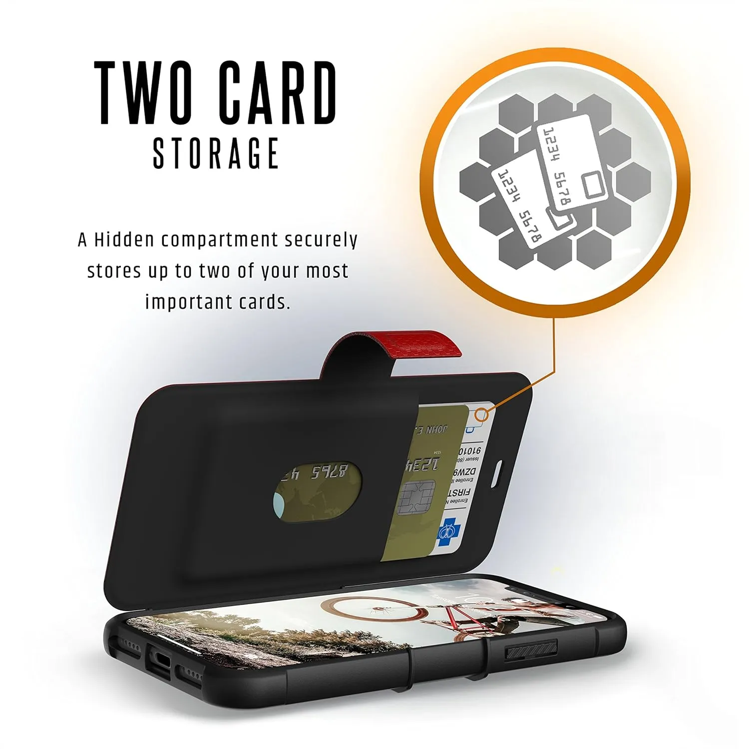 URBAN ARMOR GEAR UAG Folio iPhone Xs/X [5.8-inch Screen] Case Metropolis [Magma] Rugged Military Drop Tested Protective Cover