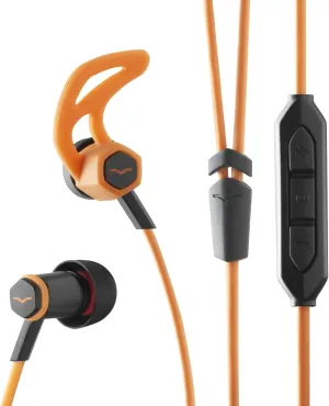 V-MODA Forza In-Ear Hybrid Sport Headphones with 3-Button Remote & Microphone - Samsung and Android Devices, Orange