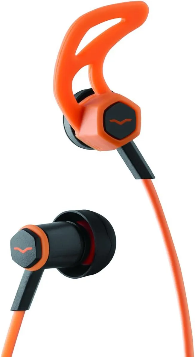 V-MODA Forza In-Ear Hybrid Sport Headphones with 3-Button Remote & Microphone - Samsung and Android Devices, Orange