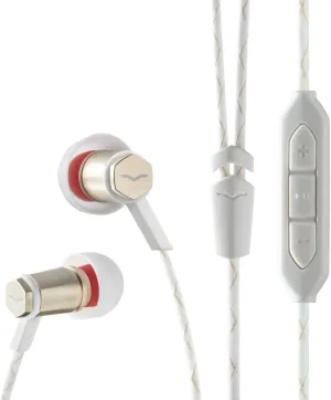 V-MODA Forza Metallo In-Ear Headphones with 3-Button Remote & Microphone - Apple Devices, Rose Gold