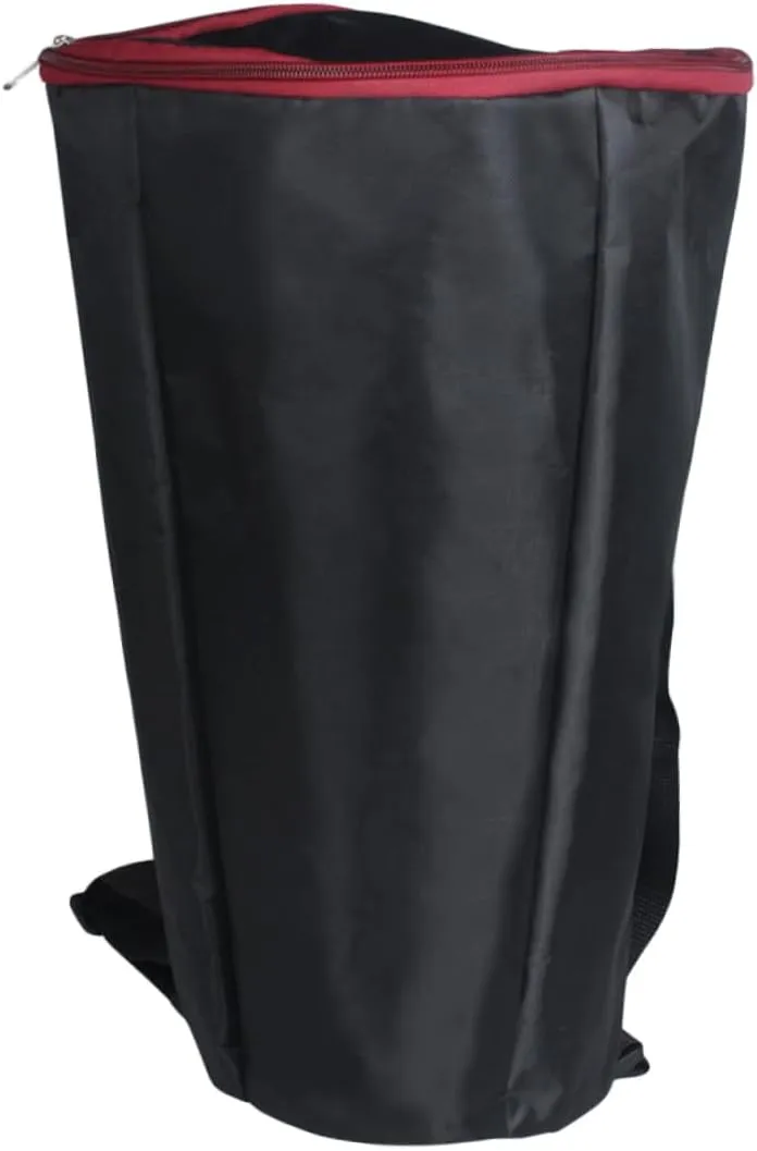 Vaguelly Djembe Carry Case Backpack Rain Drum Bag with Zippered Cover Comfortable Double Shoulder Straps for African Drum Accessories Black