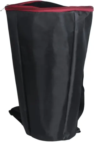 Vaguelly Djembe Carry Case Backpack Rain Drum Bag with Zippered Cover Comfortable Double Shoulder Straps for African Drum Accessories Black