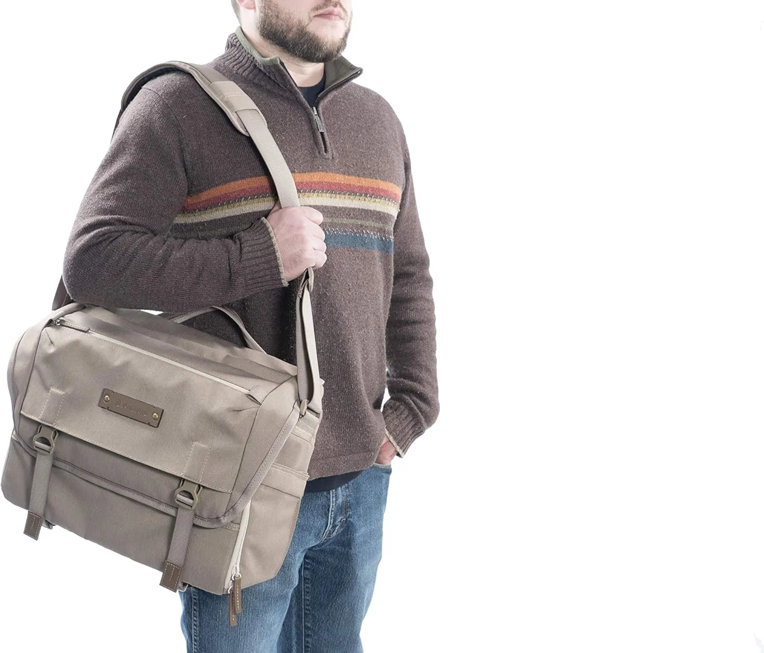 Vanguard VEO RANGE38 BG Messenger Bag for DSLR or Mirrorless/CSC Camera, Beige