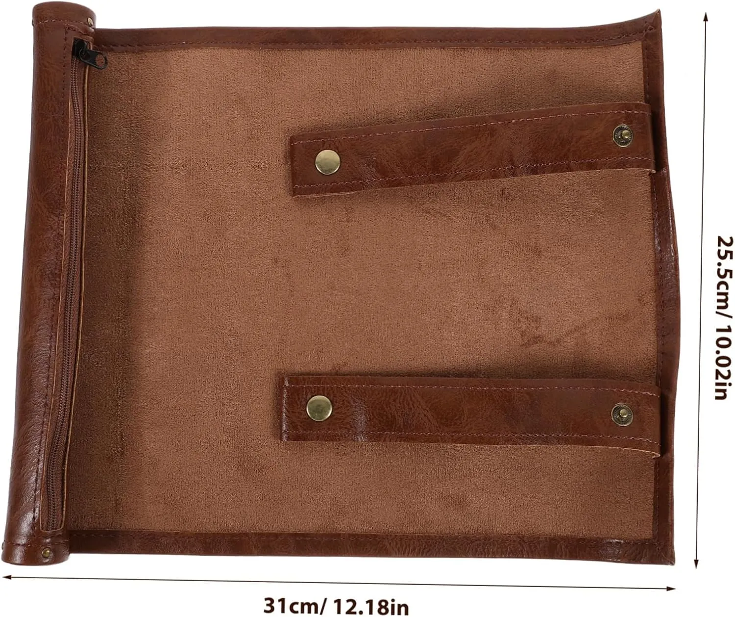 VANZACK Dice Travel Organizer Foldable PU Rolling Dice Holder Bag for Travel Lightweight Vintage Scratches Dust