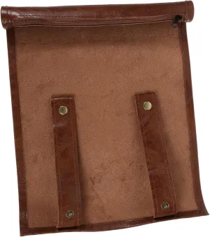 VANZACK Dice Travel Organizer Foldable PU Rolling Dice Holder Bag for Travel Lightweight Vintage Scratches Dust