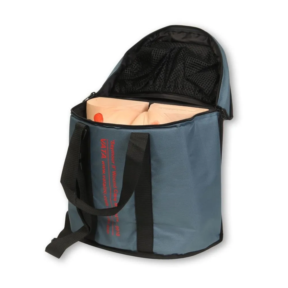 VATA Padded Medical Equipment Bag for Seymour II Wound Care Model Carrying Case, Durable and Protective Storage for Medical Education, Simulation, Nursing - VATA Seymour II Transport Case
