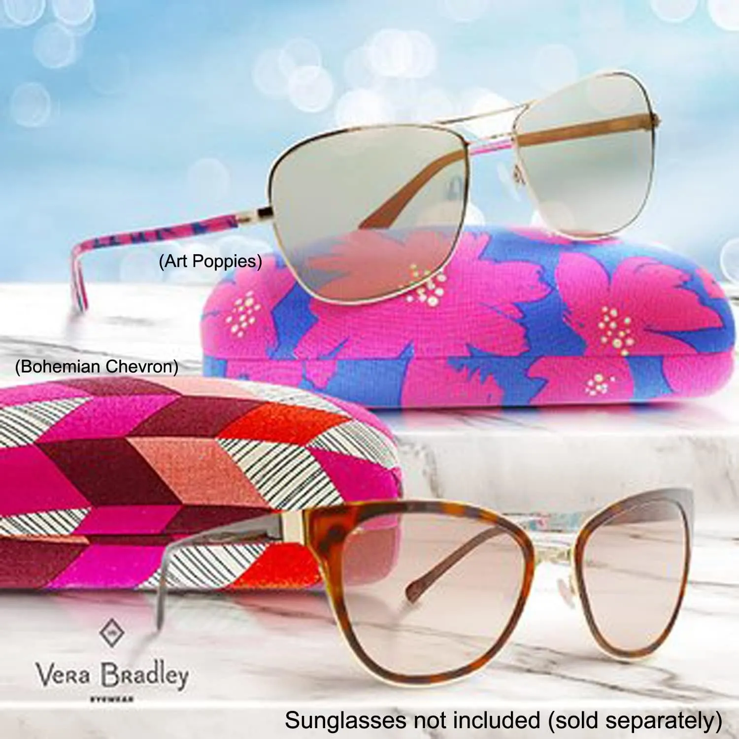 Vera Bradley Sunglasses/Eyeglasses Clamshell Hard Case