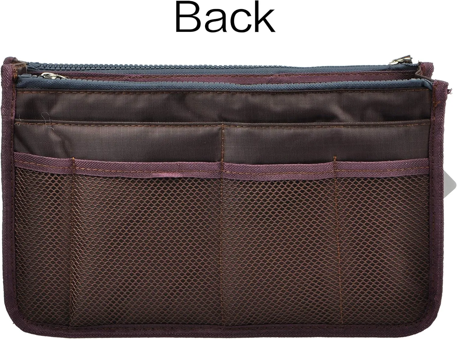 Vercord Updated Purse Handbag Organizer Insert Liner Bag in Bag 13 Pockets Coffee Medium