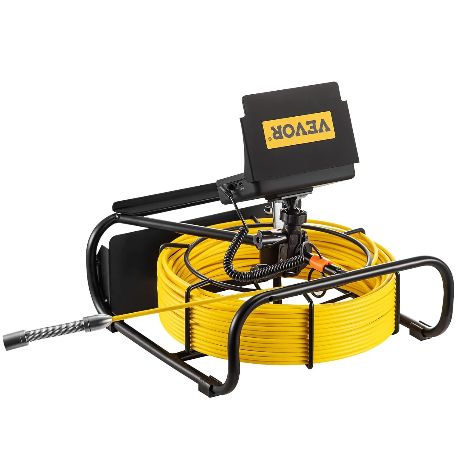 VEVOR Sewer Camera, 65.6 ft/20 m, 4.3" Pipe Drain Inspection Camera with DVR Function and LED Lights, Waterproof IP68 Borescope, Industrial Endoscope for Home Wall Duct Drain Pipe Plumbing