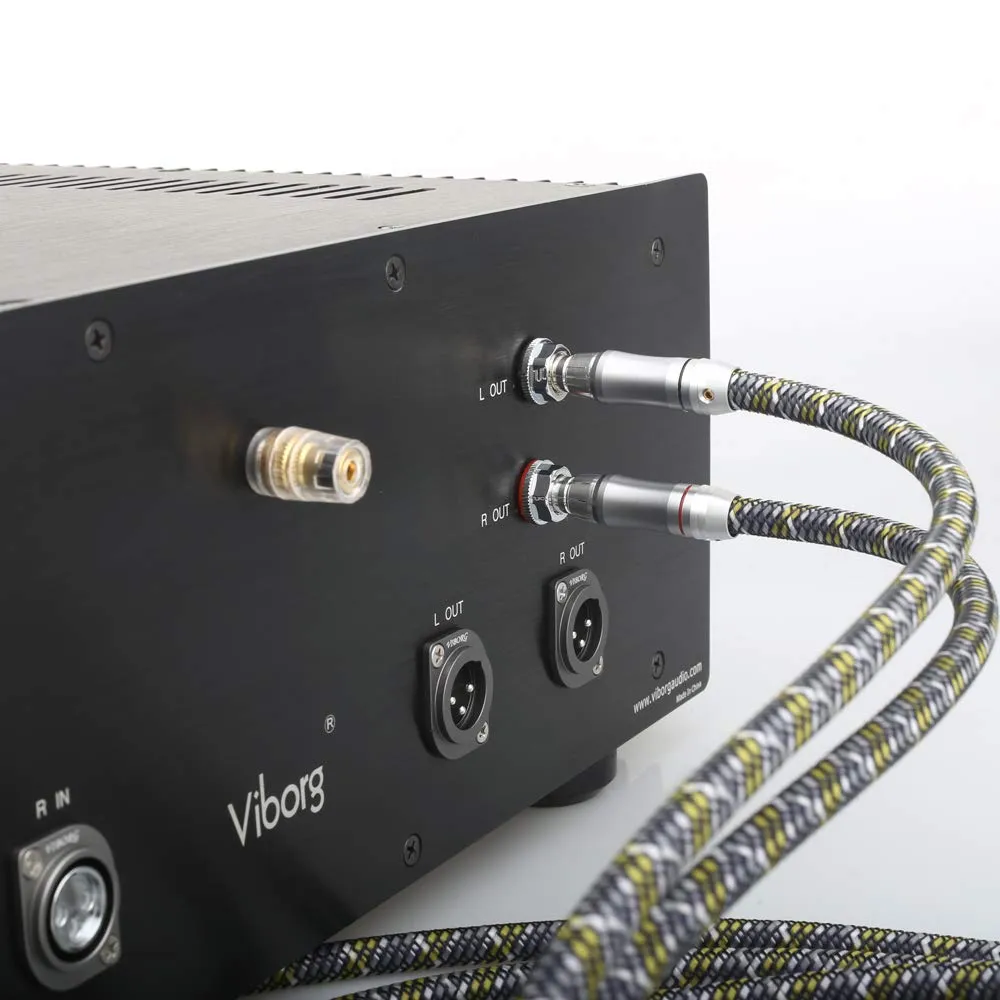 Viborg Audiocrast A52 HI-End 6N OFC Copper RCA to RCA Audio Cable Home Theater DVD 2RCA HiFi Cable CD Amplifier (1M)