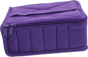 VICASKY Essential Oil Storage Organizer Bag Durable Carrying Case for Travel Holds Bottles Purple for Essential Oils Nail Polish and Accessories Random Color