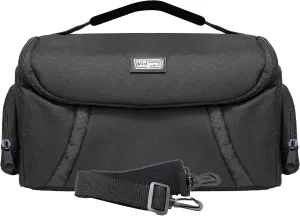 Vidpro DSLR and Video Camera Gadget Bag - Large Protective Case Includes Padded Dividers Handle and Shoulder Strap Compatible with Most Camera Brands Fits 1-2 DSLR Cameras 4 Lenses and Accessories