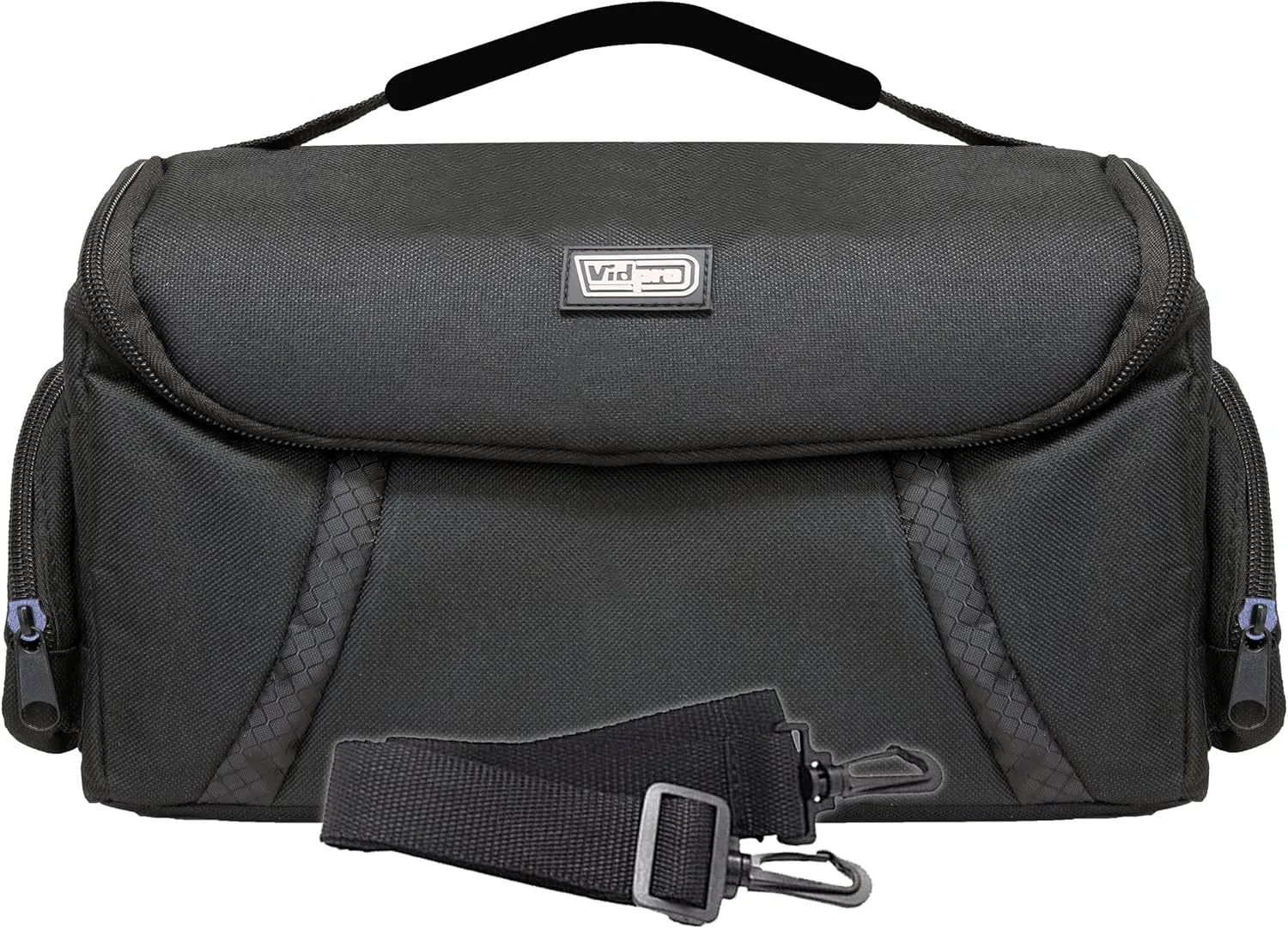 Vidpro DSLR and Video Camera Gadget Bag - Large Protective Case Includes Padded Dividers Handle and Shoulder Strap Compatible with Most Camera Brands Fits 1-2 DSLR Cameras 4 Lenses and Accessories