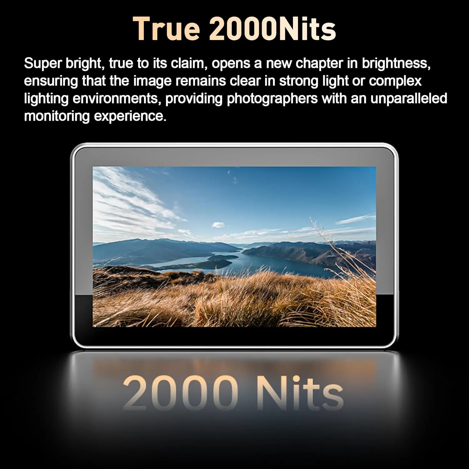 VILTROX DC-X3 2000Nit Camera Field Monitor - 6" 4K Touchscreen HDMI/SDI IPS DSLR Monitor with Sunshade Hood/Battery 3D LUT 160 Super Wide View Angle