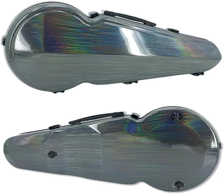 Viola Case 16 inch Carbon Fiber fit for 15-16.5 inches viola with adjustable backstraps Lightweight strong Hard shell waterproof (Multicolour)