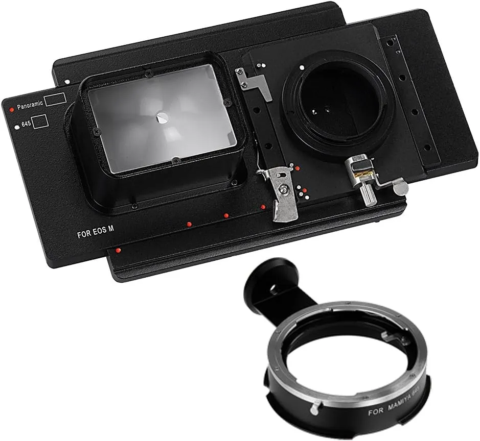 Vizelex RhinoCam for Canon EOS M Mount MILC Cameras (EF-M, Such as EOS M, EOS M2) with Mamiya 645 (M645) Lens Adapter - for Shift Stitching 645 Size and Panoramic Images