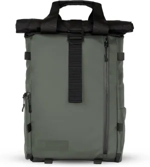 WANDRD PRVKE Lite - Photography Bag - Water Resistant Camera Backpack for Photographers - Anti-Theft Travel Bag with 14-Inch Laptop Sleeve and Fleece-Lined Pockets (Wasatch Green)