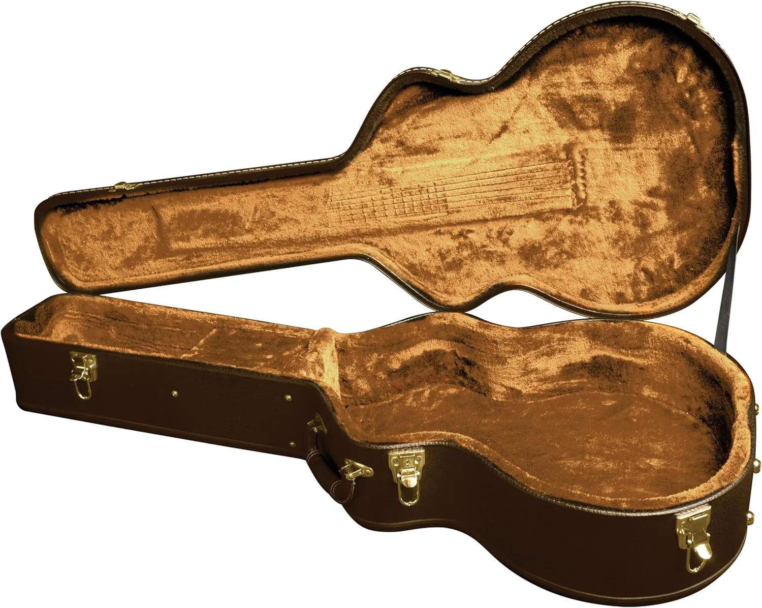 Washburn Deluxe Grand Auditorium Guitar Case (GCGADLX) Brown