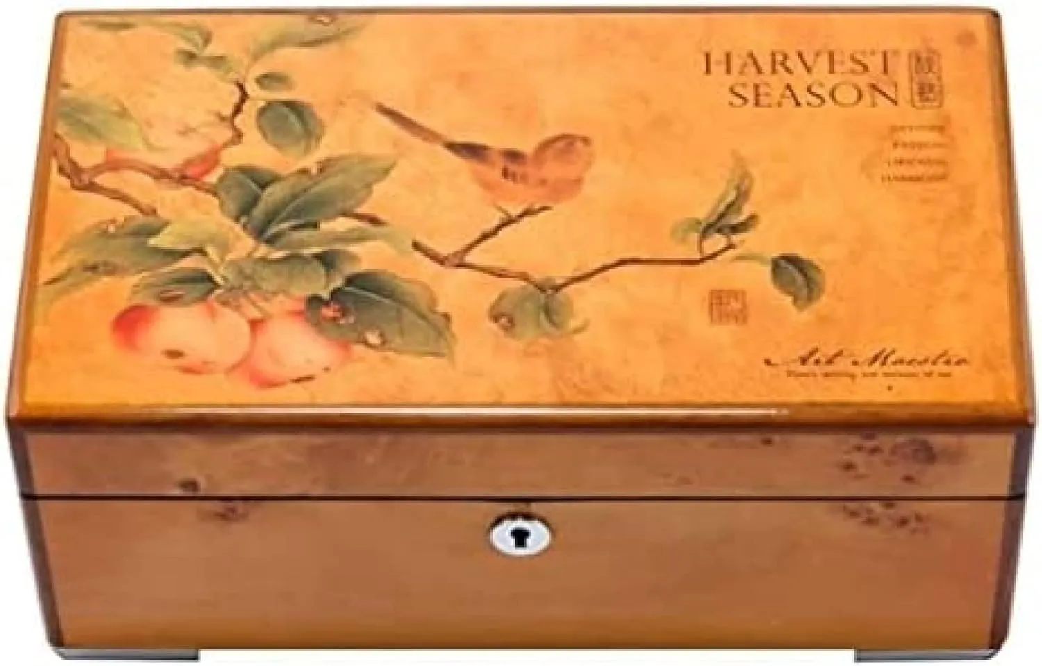 Watch Box Watch Case Watch Stand Watch Winder 4 Grids Solid Wood Watch Box Case Professional Holder Organizer for Clock Watches Jewelry Watch Case Display,B,25X14X10.2cm