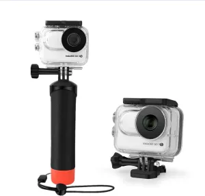 Waterproof Case&Floating Hand Grip Compatible with Insta360 GO 3S, Protective Underwater Dive Housing Shell with Bracket Accessories for Insta360 GO 3S