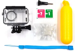 Waterproof Diving Housing for DJI Osmo Action 4 Action 3,Waterproof Down to 60M/196FT Underwater Photography Housing for Diving, Snorkeling with Floating Hand Grip