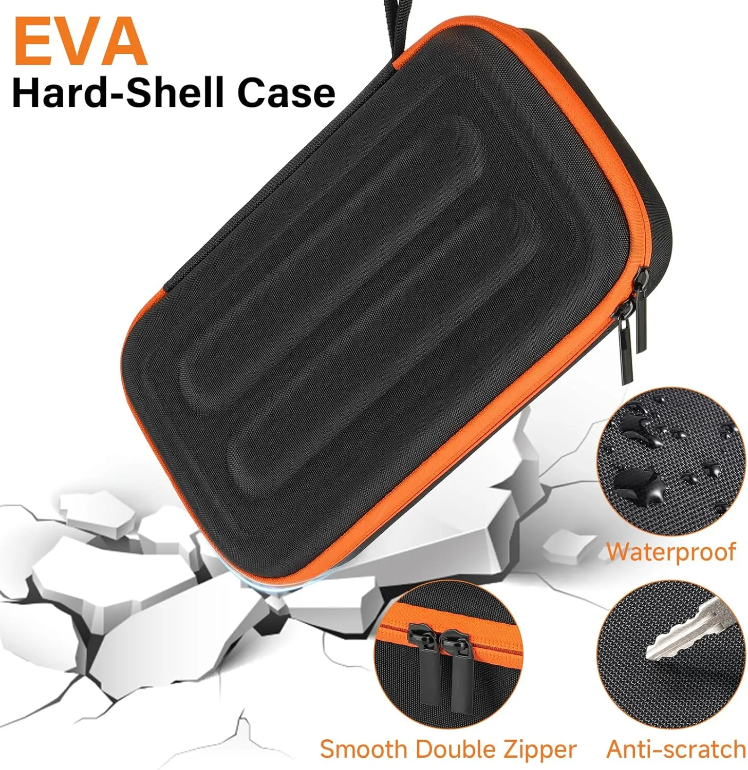 Wireless Microphone Case Compatible with JBL Wireless Two Microphone System,Protable Handheld Dual Mic Travel Bag Storage Box for Receivers, Adapters, AA Batteries(Box Only)