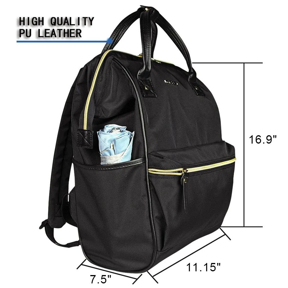 Women's PU Leather MacBook Backpack