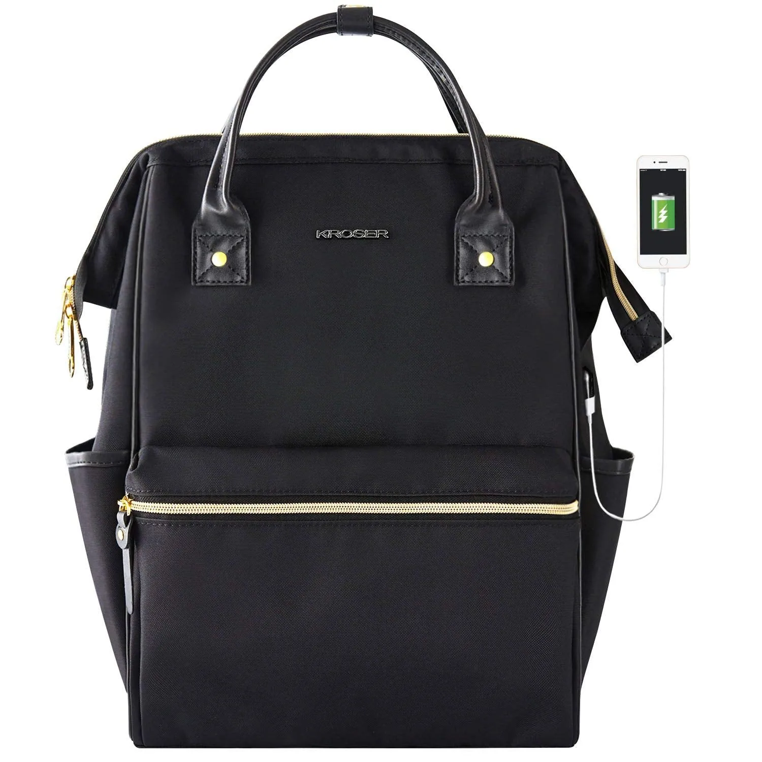 Women's PU Leather MacBook Backpack