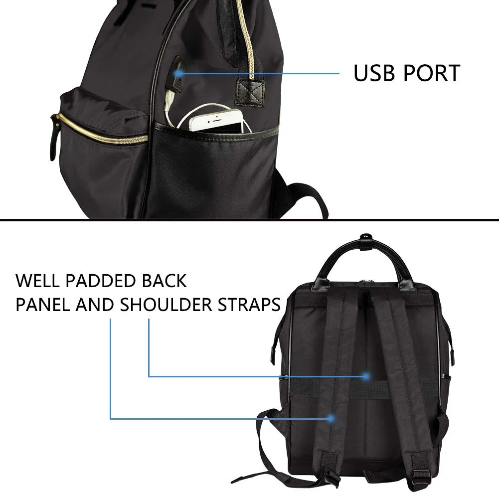 Women's PU Leather MacBook Backpack