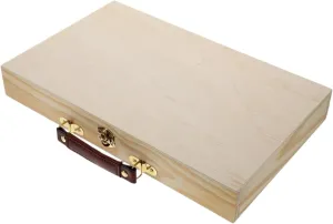 Wood Artist Supplies Box Carrying Case Fashion Multipurpose Art Tool Box Organizer for Erasers Pastel Pencils