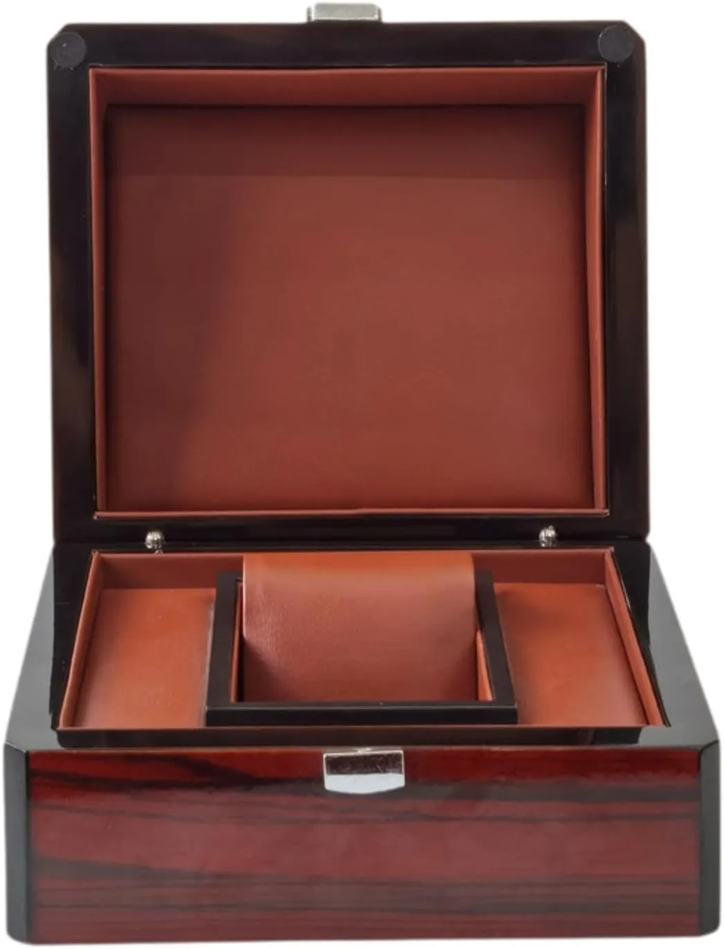 Wood Single Watch Box Watch Gift Box for Men Portable Watch Organizer Watch Case Watch Travel Case for Store Home Apartment/1205