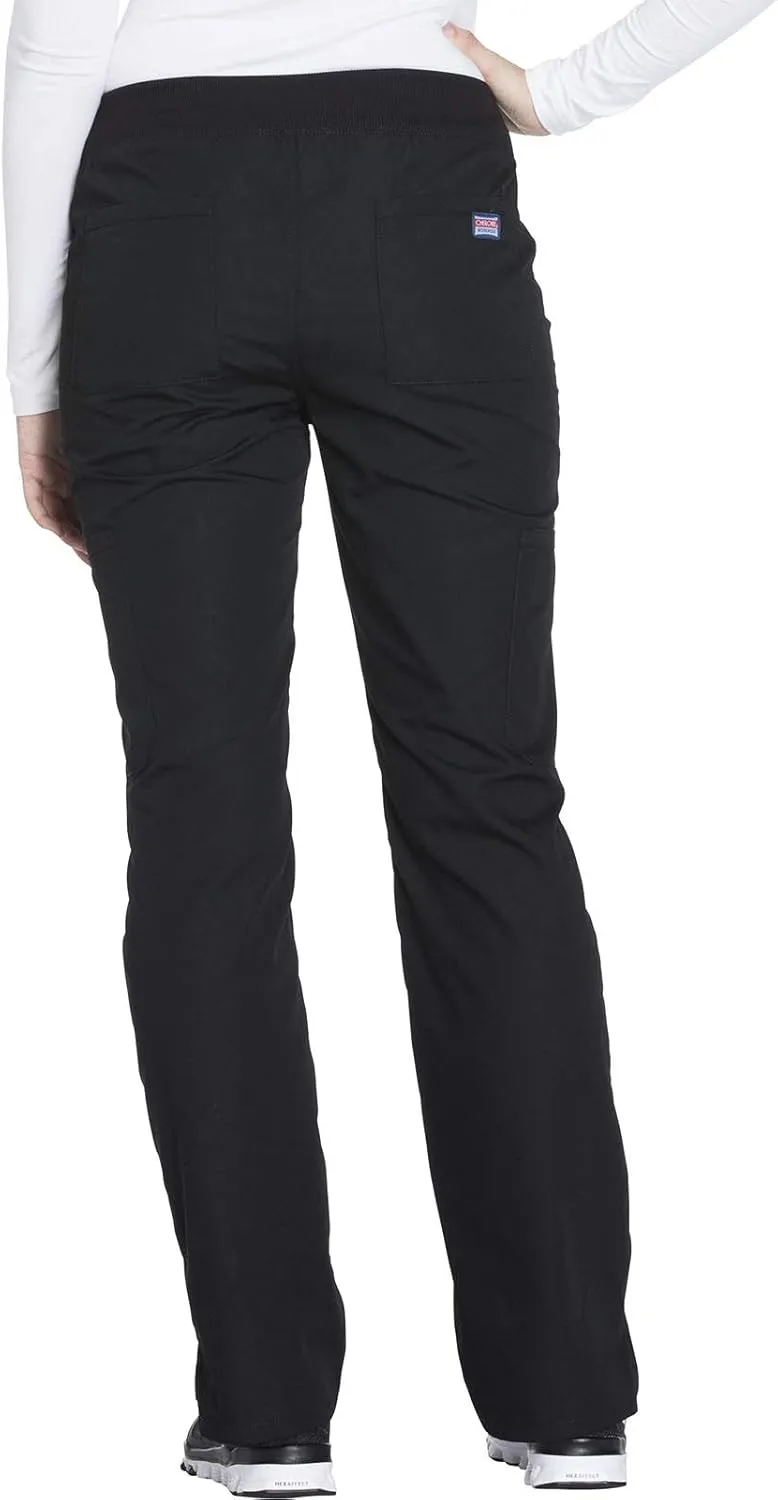 Workwear Originals Women Scrubs Pant Mid Rise Straight Leg Pull-on Cargo WW210