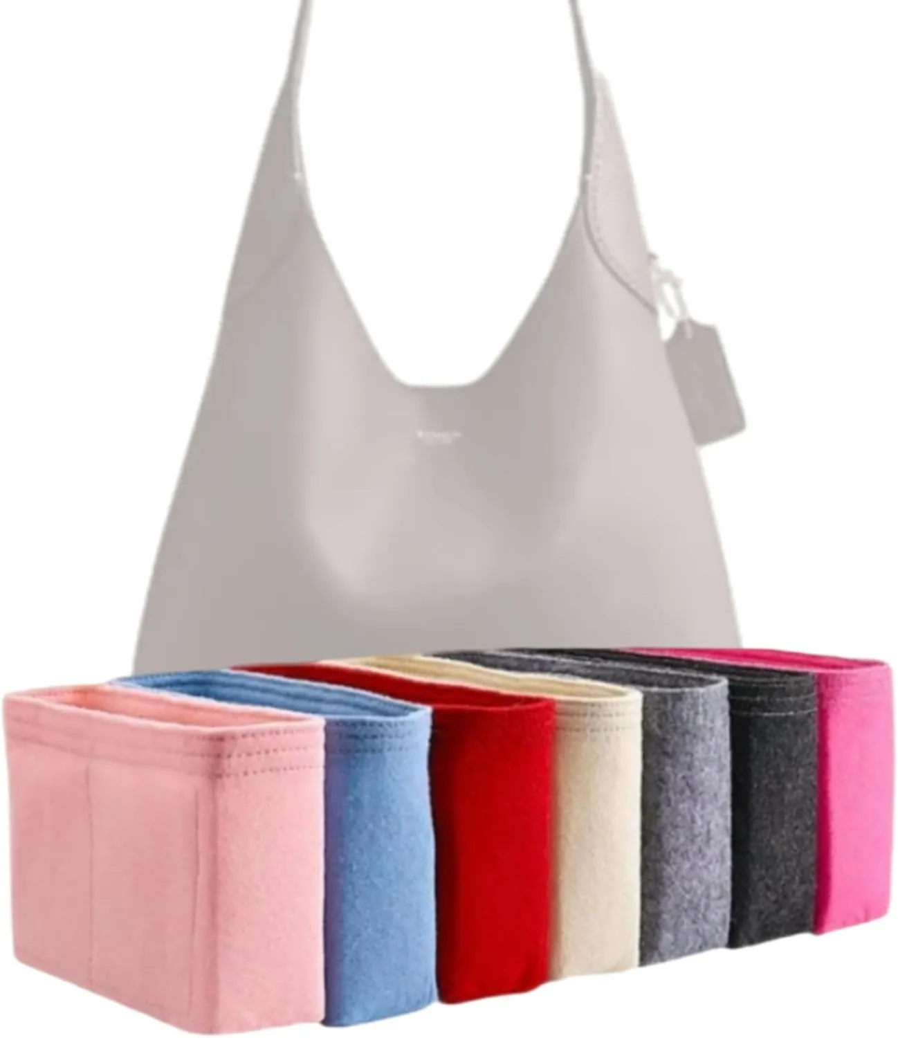 Xoppia Bag Organizer compatible with Coach Brooklyn Shoulder Bag 28. (Black, Style A: Exposure)