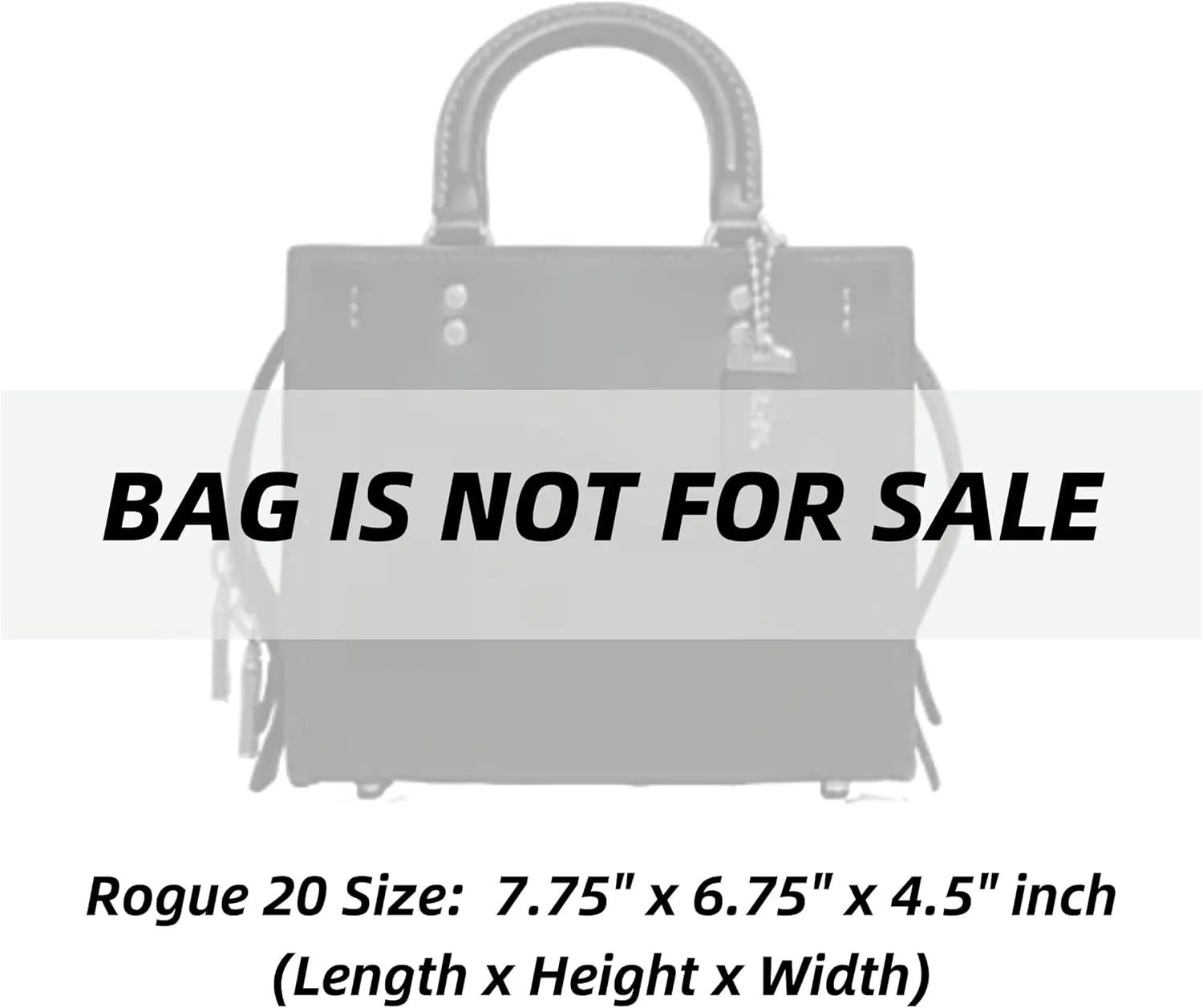 Xoppia Bag Organizer compatible with Coach Rogue 20. Felt Insert Liner for Women Tote Handbag. (Brown, Style A: Exposure)