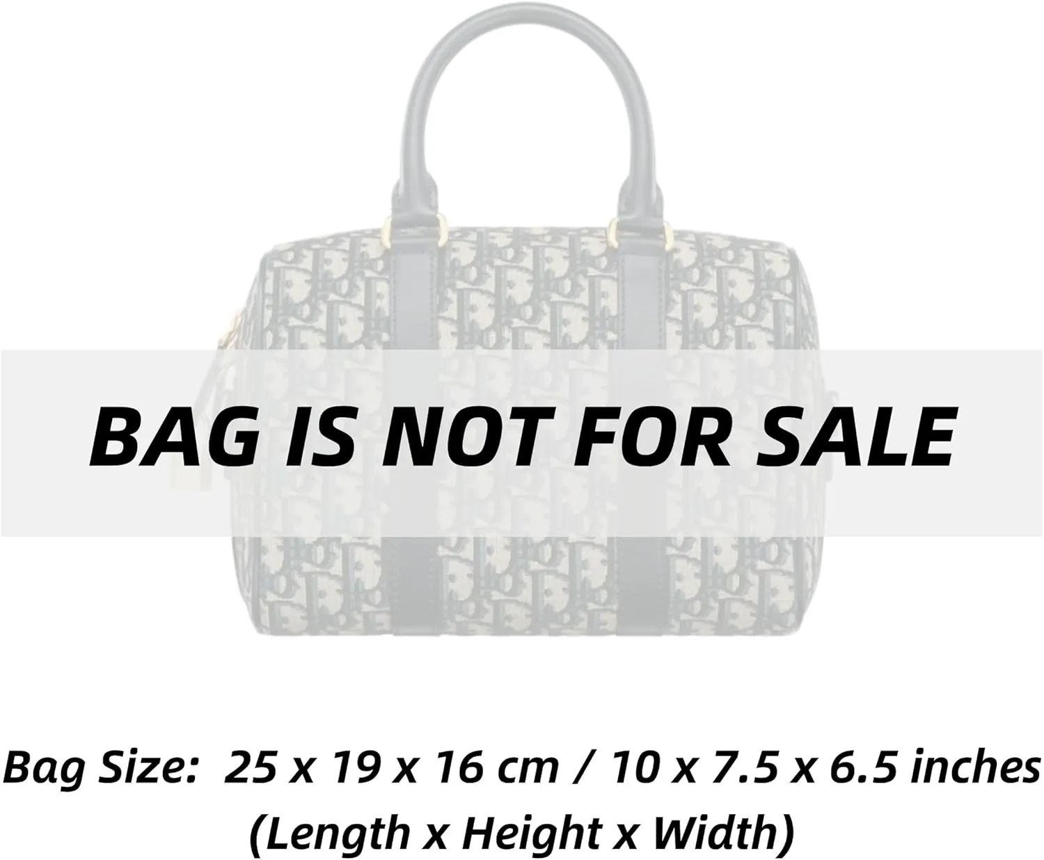 Xoppia Bag Organizer compatible with Dior Groove 25 Bag. Felt Insert Liner for Women Handbag. (Black, Style B: Side Zipper)