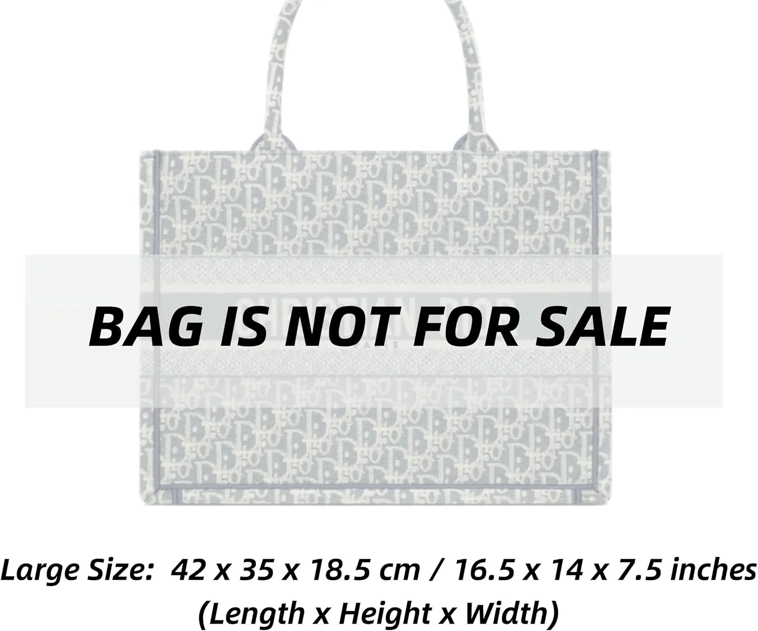Xoppia Bag Organizer compatible with Dior Large Book Tote. Felt Insert Liner for Women Handbag. (Beige, Style B)