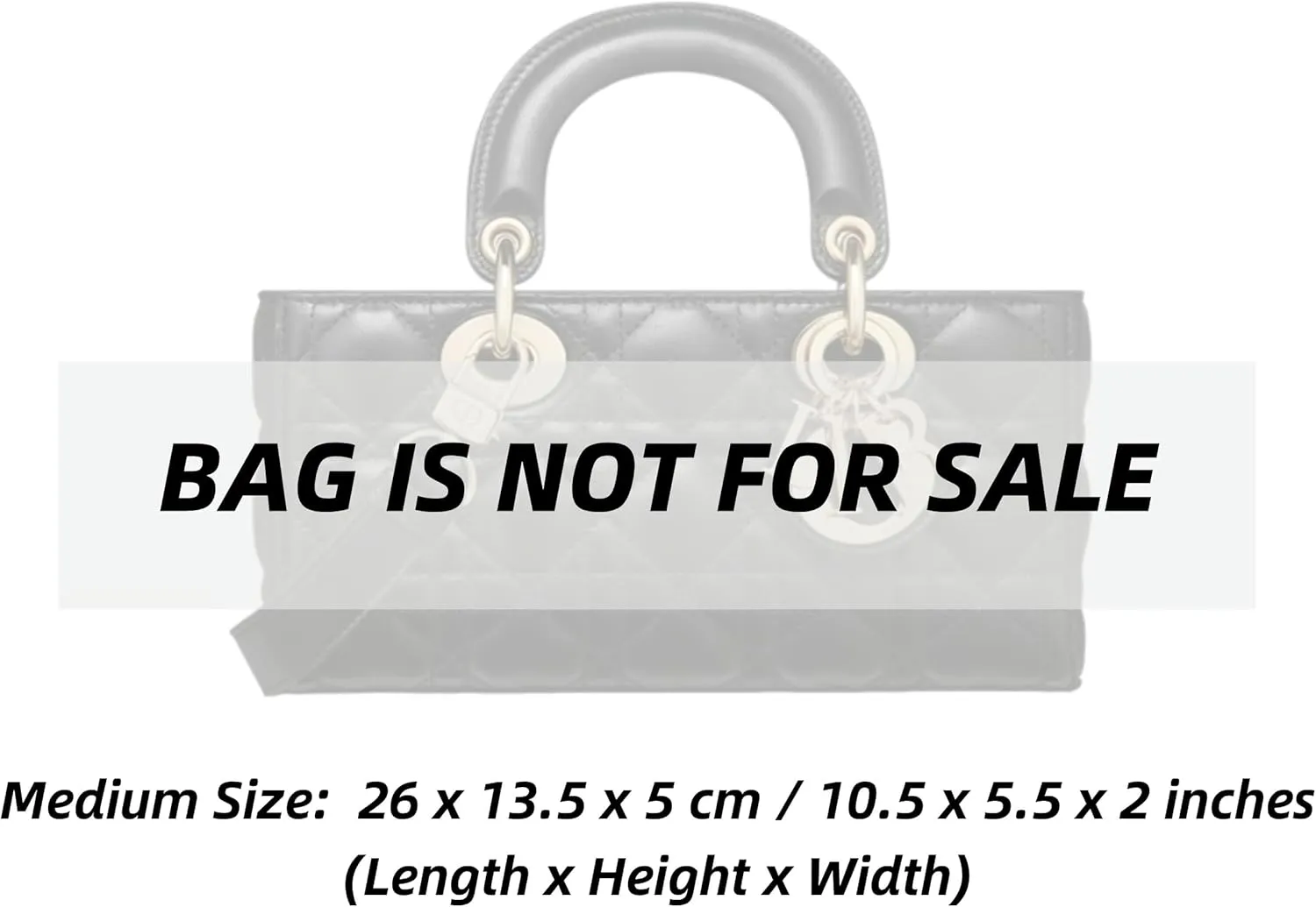 Xoppia Bag Organizer compatible with Dior Medium Lady D-Joy Bag. Felt Insert Liner for Women Handbag. (Beige, Style A: Exposure)