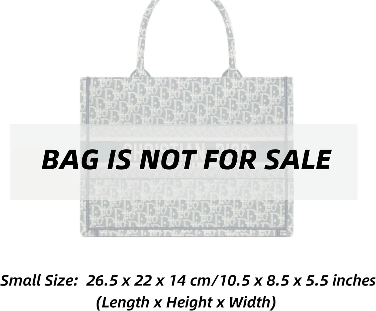 Xoppia Bag Organizer compatible with Dior Small Book Tote. Felt Insert Liner for Women Handbag. (Black, Style A)